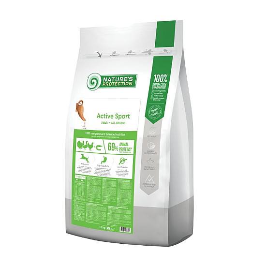 Nature’s Protection Active Sport  All Breeds– Суха храна за активни израснали кучета от всички породи