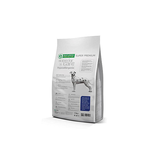 Nature’s Protection Hypoallergenic Grain Free Salmon Adult All breed - Суха храна без зърно със сьомга за израснали кучета от всички породи с чувствителна храносмилателна система