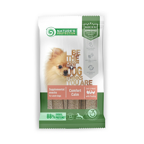 Nature’s Protection Comfort Calm Poultry - Лакомство за чуствителни и алергични кучета - 160 гр