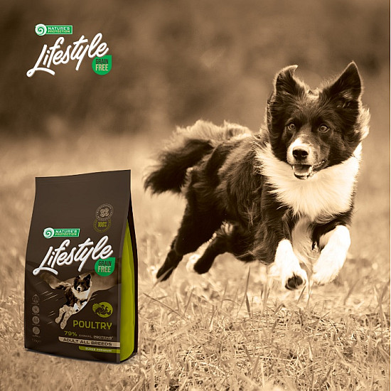 Nature’s Protection Lifestyle Grain Free Poultry Adult All Breeds - Суха храна с пилешко за израснали кучета от всички породи