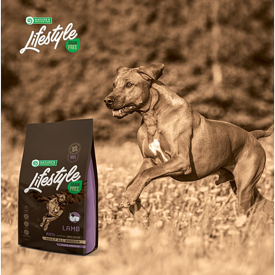 Nature’s Protection Lifestyle Grain Free Lamb Adult All Breeds - Суха храна с агнешко за израснали кучета от всички породи