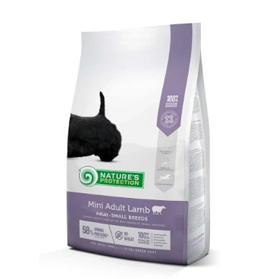 Nature’s Protection Mini Adult Lamb – Суха храна с агнешко за израснали кучета от малки породи