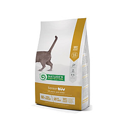 Nature's Protection Cat Senior - Суха храна за възрастни котки над 10 години - 7 кг