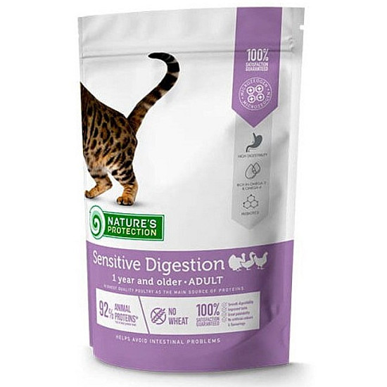 Nature's Protection Cat Sensitive Digestion - Суха храна за котки с чувствителна храносмилателна система
