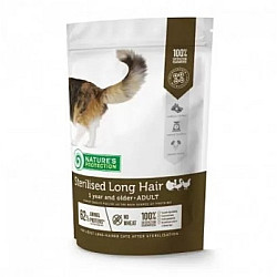 Nature's Protection Sterilised Long Hair Cat - Суха храна за кастрирани дългокосмести котки