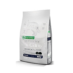 Nature’s Protection Black Coat Adult All Breeds - Суха храна без зърно за кучета с черна козина от всички породи