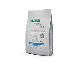 Nature’s Protection White dogs Grain Free With Herring Adult Small Breed - Суха храна без зърно с херинга за израснали кучета от мини породи с бяла козина