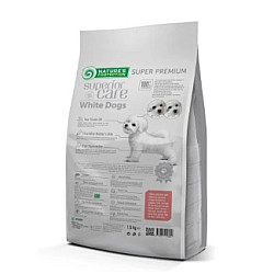 Nature’s Protection White Dogs Grain Free with Salmon Starter All Breeds - Суха храна за малки  кученца от всички породи с бяла или светла козина