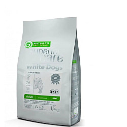 Nature’s Protection White dogs Grain Free With Insect Small Breed Adult  - Суха храна без зърно с насекоми за кучета от мини породи с бяла козина