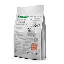 Nature’s Protection White Dogs Grain Free Salmon Adult Small and Mini Breed - Суха храна без зърно със сьомга за кучета от мини породи с бяла козина