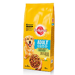 Pedigree  Adult Vital Гранули пилешко месо и зеленчуци за кучета в зряла възраст 12 кг