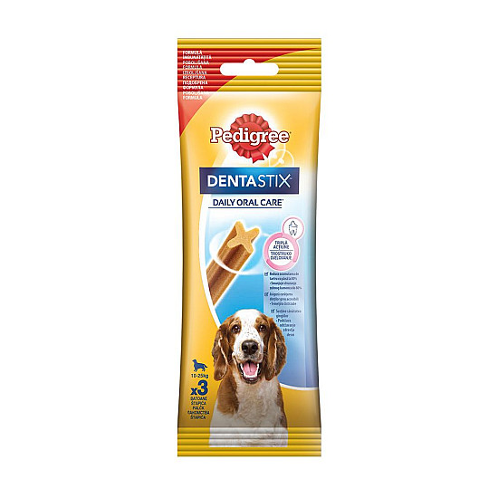 Pedigree Dentastix Daily Oral Care - Награда за кучета от средни породи 3х77 гр