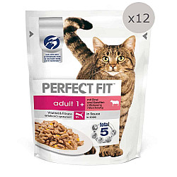 Perfect-fit Пауч за котки с  говеждо и моркови 85гр