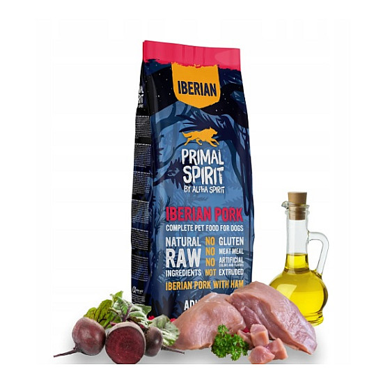 Primal Spirit Iberian Pork Dog Adult - Суха храна за кучета със свинско месо