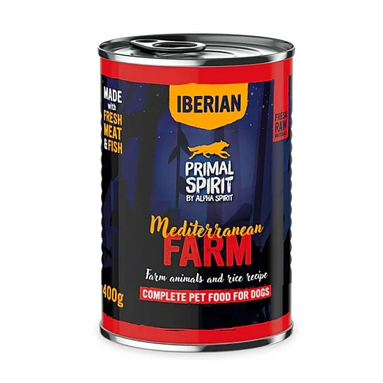 Primal Spirit Mediterranean Farm - Консерва за кучета с пилешко и свинско месо