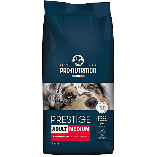 Prestige Dog Adult Medium - Суха храна за кучета от средни породи - 15 кг