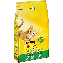 Friskies Adult Cat Rabbit, Chicken and Vegetables - Суха храна за котки със заешко, пилешко и зеленчуци - 10кг