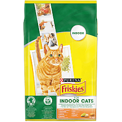 Friskies Indoor Adult Cat Chicken and Vegetables - Суха храна за котки с пиле и зеленчуци - 10кг
