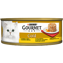Purina Gourmet Gold Adult Cat Cake Chicken and Carrots -Пай за котки с пиле и моркови - 85гр