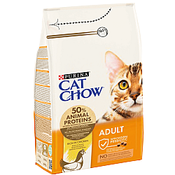 Purina Cat Chow Adult Turkey and Chicken - Суха храна за котки с пуйка и пиле - 15кг