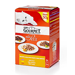 Purina Gourmet Mon Petit Adult Cat Chicken - Паучове за котки с пиле - 6х50гр