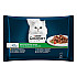 Purina Gourmet Perle Adult Cat Rabbit - Паучове за котки заек и зеленчуци - 4х85гр
