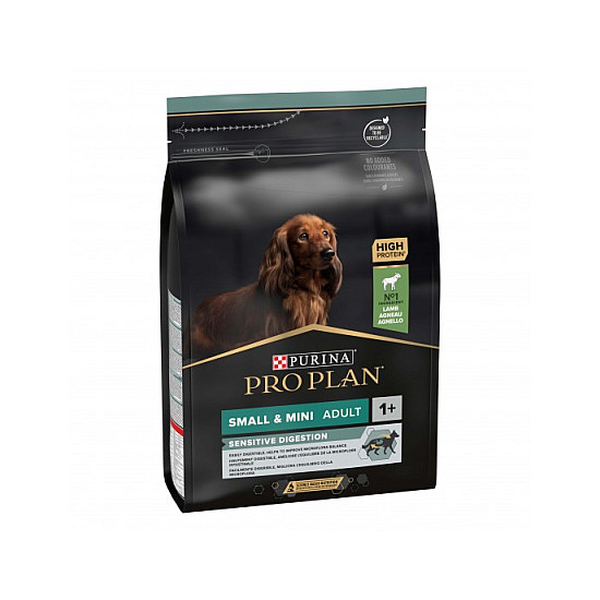 Purina Pro Plan Adult Mini Sensitive Digestion Lamb - Суха храна за чуствителни  кучета от дребни породи с агне