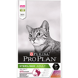 Purina Pro Plan Sterilized Cat Duck - Суха храна за кастрирани котки с патица и дроб