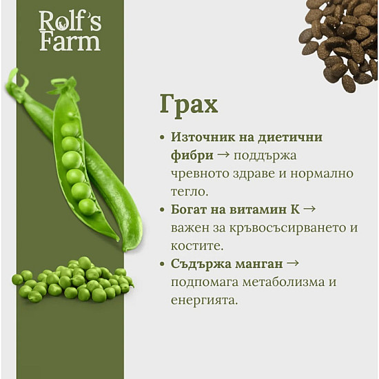 Rolf's Farm Dog Adult Mini Chicken and Duck - Суха храна за кучета от мини породи с пилешко и патешко, 4 кг