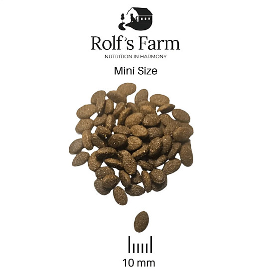 Rolf's Farm Dog Adult Mini Chicken and Duck - Суха храна за кучета от мини породи с пилешко и патешко, 4 кг