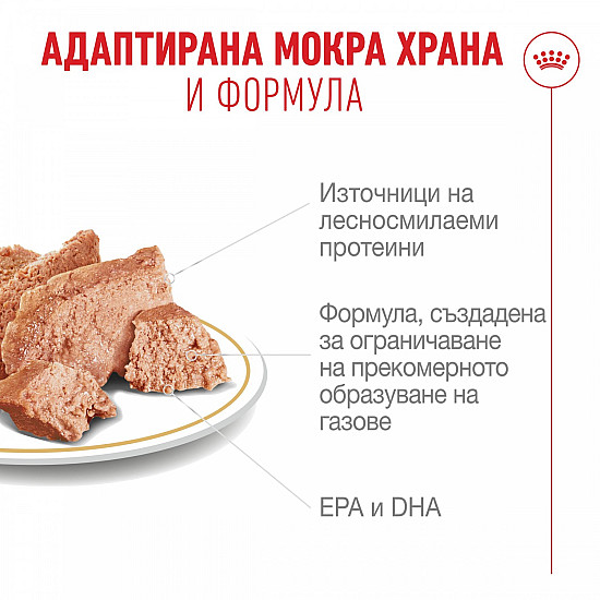 Royal Canin French Bulldog Pouch in Loaf - Пастет за кучета от порода Френски Булдог