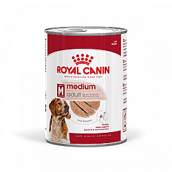 Royal Canin Medium Adult Dog Can in Loaf - Консерва за кучета от средни породи в зряла възраст - 410 гр