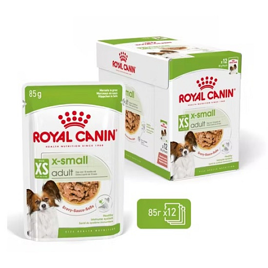 Royal Canin X-small Adult Pouch - Пълноценна мокра храна за кучета от миниатюрни породи в зряла възраст