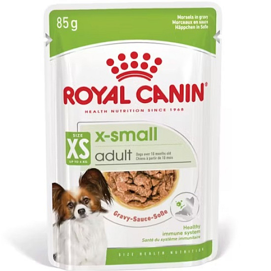 Royal Canin X-small Adult Pouch - Пълноценна мокра храна за кучета от миниатюрни породи в зряла възраст