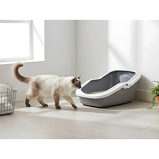 Savic Aseo - Открита котешка тоалетна - сива