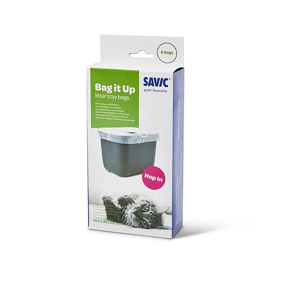 Savic Bag it Up Hop In - Пликчета за котешка тоалетна Hop in - 58.5 х 39 х 39.5 см