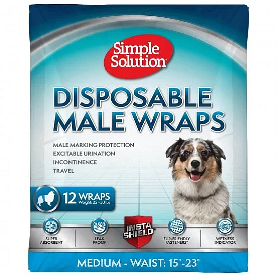 Simple Solution Disposable Male Wraps - Памперси за мъжки кучета