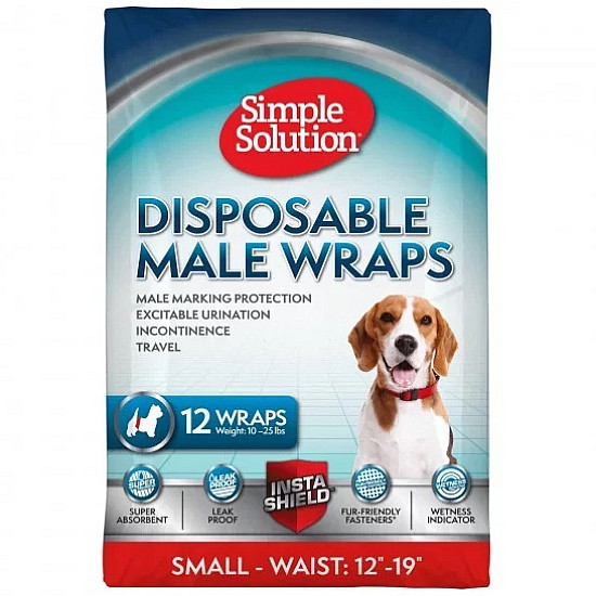 Simple Solution Disposable Male Wraps - Памперси за мъжки кучета