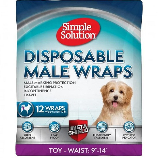Simple Solution Disposable Male Wraps - Памперси за мъжки кучета