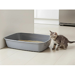 Отворена котешка тоалетна без борд - Savic Iriz Grey
