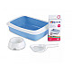 Savic Iriz Starter Kit - Комплект за котешка тоалетна в синьо