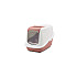 Savic Nestor - Закрита котешка тоалетна, бяло/пепел от рози