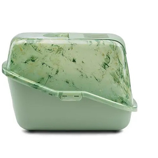 Savic Nestor Marble - Закрита котешка тоалетна зелен мрамор