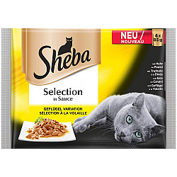 Sheba Selection in sauce- пауч птиче микс 4x85гр
