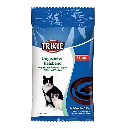 Trixie - Противопаразитна билкова каишка за котки - 35 см