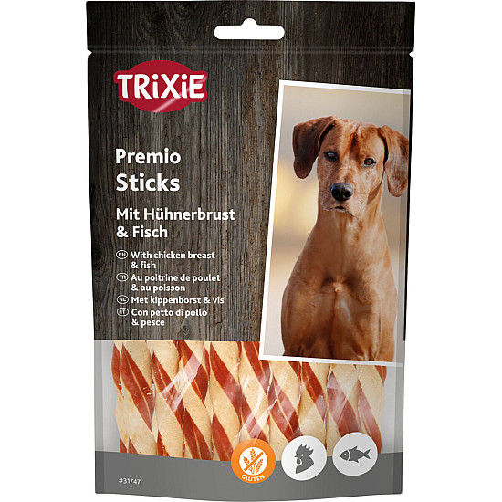 Trixie - Лакомство за кучета - пръчици с пилешко месо и риба