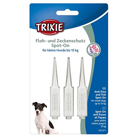 Trixie - Спот-он защита срещу бълхи и кърлежи за кучета от дребни породи до 15кг