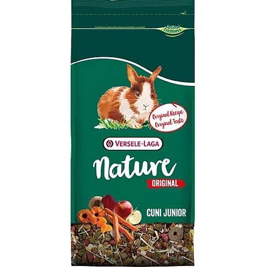 Versele Laga Cuni Junior Nature Original - Пълноценна храна за малки зайчета - 750 гр