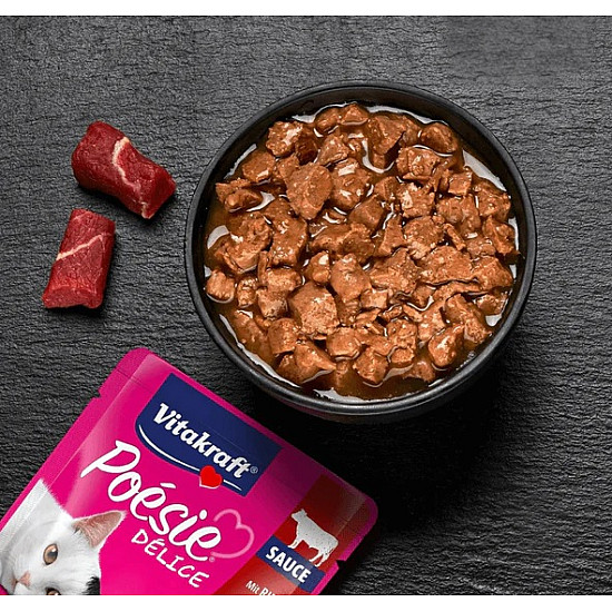 Vitakraft Poesie Beef and Chicken - Промопакет 3 бр пауч за котки с говеждо и пиле