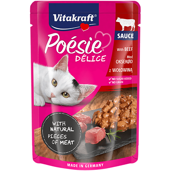 Vitakraft Poesie Beef and Chicken - Промопакет 3 бр пауч за котки с говеждо и пиле